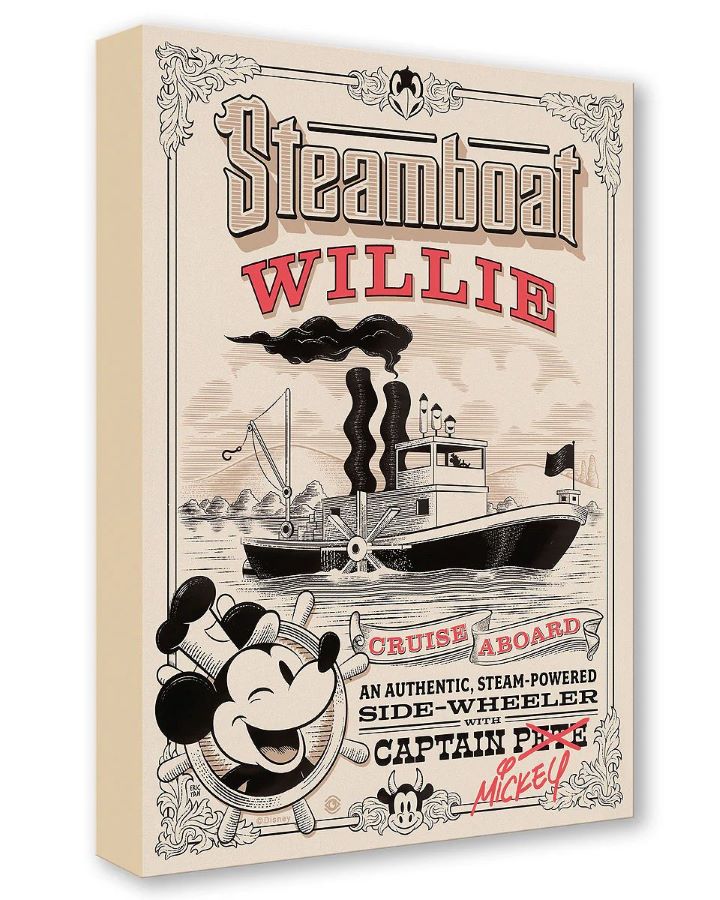 Steamboat Willie (Gold)” Treasures on Canvas Collection Steamboat Willie (Gold)” Treasures on Canvas Collection